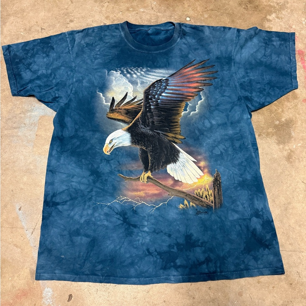 The Mountain Y2K Vintage American Flag Eagle Americana Shirt XXL